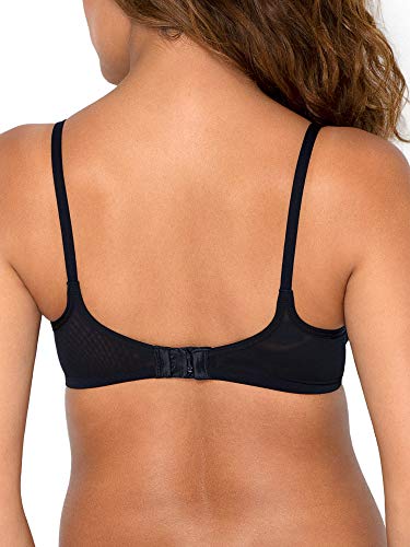 Smart & Sexy Women's Sheer Demi Underwire Bra, Black Hue (Mesh), 38DD - Image 3