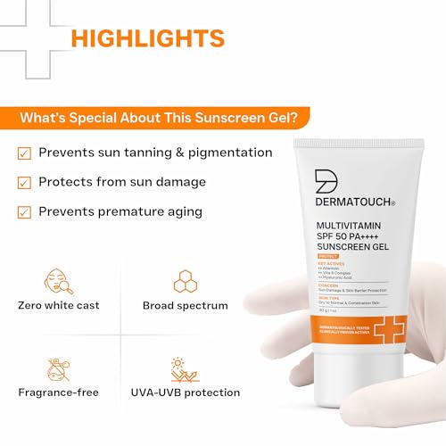 DERMATOUCH Multivitamin SPF 50 Sunscreen Gel 30g - Image 5