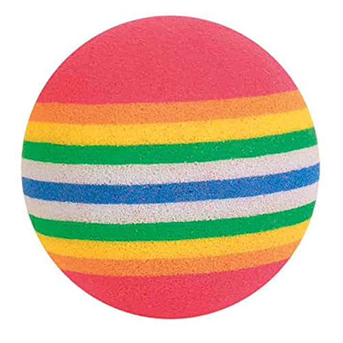 Trixie 4 Palline Di Schiuma Arcobaleno, 3,5 Cm, Confezione Da 4