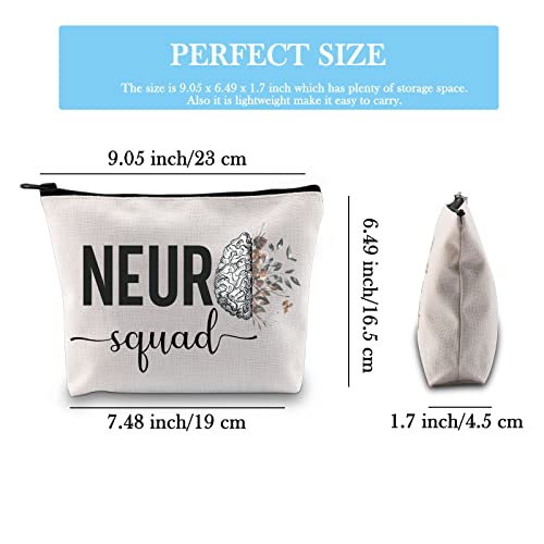 Neuro Squad Gift Neuro Nurse Gift Neuro Team Rn Gift Neurology Surgery Nurse Nursing School Zipper Pouch Makeup Bag (Neuro Squad EU) - Image 2