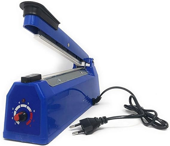 SQUADO Sigillatrice Termica per Sacchetti, 200 mm, Macchina Sigillante A Caldo, Blu
