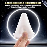 CCTREE TPU Filament 1.75mm Flexible 3D Printing Filament 1KG, Dimensional Accuracy +/- 0.03 mm, 100A Shore Hardness Flexible TPU Filament fit Most FDM 3D Printers, White - Image 3