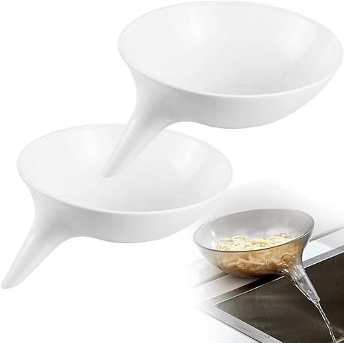 Cesta escurridora de alimentos de 2 piezas, cesta de drenaje para fregadero de cocina, cuenco multifuncional para frutas y verduras, escurridor de