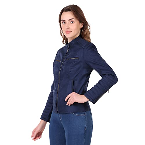 Image of Leather Retail Women's Suede Faux Leather Jacket