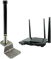 Vista 3 de KING KF1001 Falcon Antena WiFi direccional automática con enrutador WiFiMax y extensor de alcance - Negro