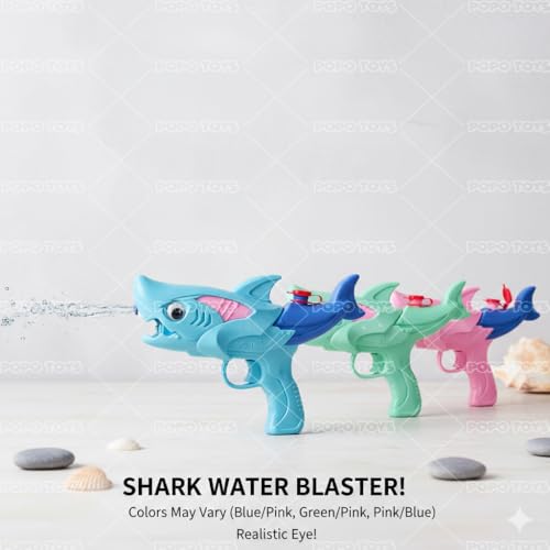 Image of Holi Shark HydroFizz Fun Blaster Water Gun | with Free Balloons PoPo Toys