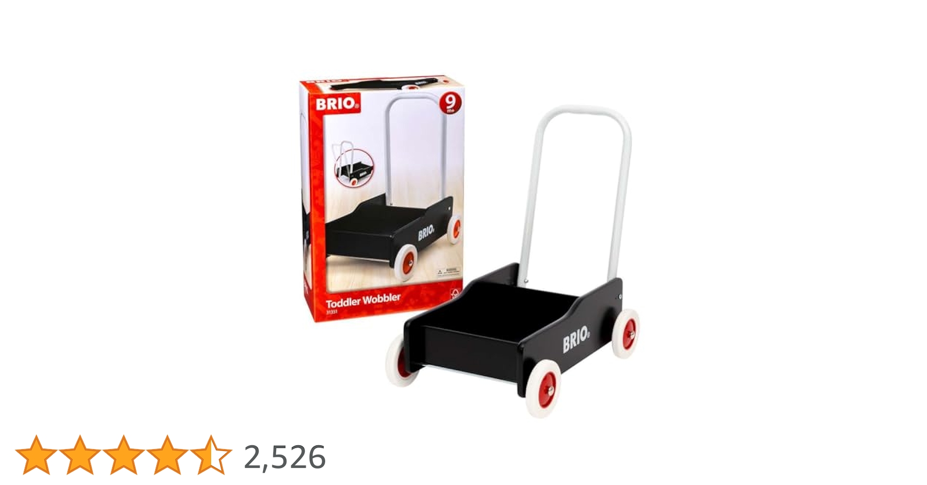 Amazon.co.jp: BRIO (ブリオ) 手押し車 ブラック 対象年齢 9か月