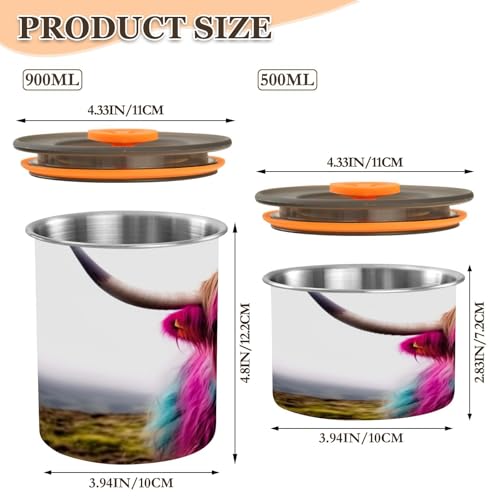Envase hermético para café Blueangle acero inoxidable 500ml miniatura 2
