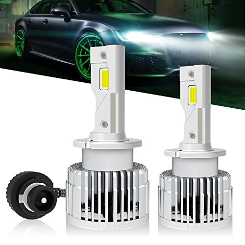 Chemini Bombilla D2S LED para Coche Alto/Bajo Reemplace para la Bombilla de Xenón HID Plug and Play-2Pcs Cover