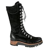 Fullwei Boots for Women,Women Platform Cowboy Boot Steel Toe Ladies Mid Calf Combat Western Lace Up...