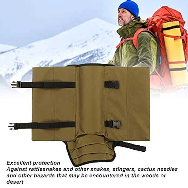 Dechoga 1 par ormdamasker bendamasker utomhus vandring klättring camping skoskydd fotskydd OD grön lämplig för de flesta