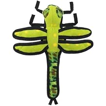 TUFFY - Worlds Tuffest Soft Dog Toy - Bug - Squeaker. Multiple Layers. Made Durable, Strong & Tough. Interactive Play Tug, Toss & Fetch. Machine Washable & Floats Dragonfly, Large