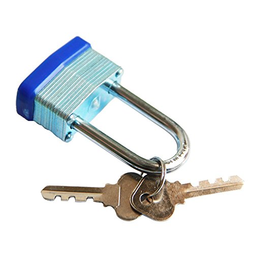 40 mm grillete largo a prueba de herrumbre candado con 2 llaves - con función de bloqueo magnético