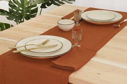 Purpleessences Set Of 12 Cloth Dinner Napkins 100% Cotton 18X18 - Soft Durable Washable thumb #4