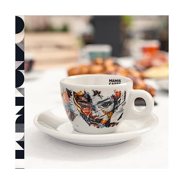 MAMIS CAFFÈ Un amore italiano Cappuccino Porzellantasse mit Motiv weiß 180 ml – Bild 5