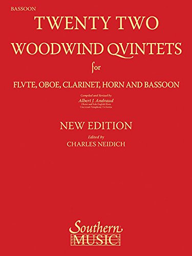 22 Woodwind Quintets - New Edition: Bassoon Part #TOP7