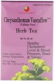 Health King Chrysanthemum Vascuflow Herb Tea, Teabags, 20-Count Box (Pack of 6)