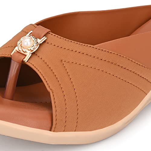Image of Centrino Women Thong Sandals & Comfortable Ortho Care Sandal For Ladies | Fashion Wear Sandal & Chappal | Soft Cushioned for More comfort (6213)