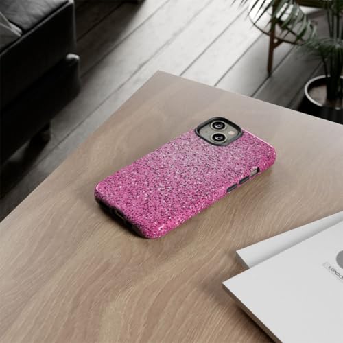 Coque rigide iPhone 14 antichoc et scintillante rose haute brillance - 4