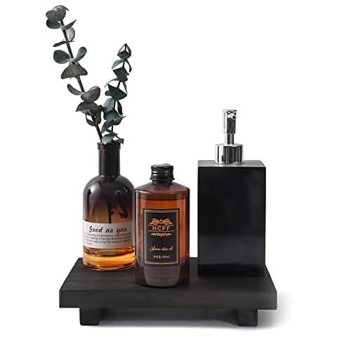 Kleiner Badezimmer-Theken-Organizer aus Holz, dekorative Tabletts Cover