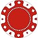 pensoda 100 Custom Plastic Poker Chips，Imprinted with Your Personalized Text and Logo,for Texas Hold'em Poker, Card Club or Late Night Poker Games，Drink or Bar Tokens, Bachelor Party (red, 37mm)