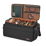 AKOZLIN Large Cable File Bag with 13 Detachable Dividers for DJ Gear, Sound Instrument Accessories