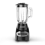 BLACK+DECKER Countertop Blender with 6-Cup Glass Jar, 10-Speed Settings, Black, BL2010BG - Image 2