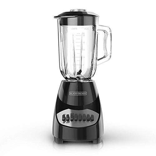BLACK+DECKER Countertop Blender with 6-Cup Glass Jar, 10-Speed Settings, Black, BL2010BG by BLACK+DECKER - Image 2