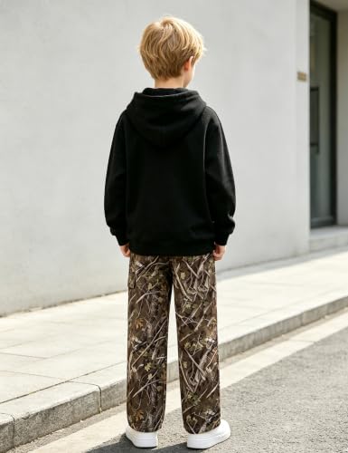 Image of Boys Clothes Boy Outfits 2-Piece Long Sleeve Hoodie and Camouflage Pants Boys Fall Winter Clothes for 6-16 Years