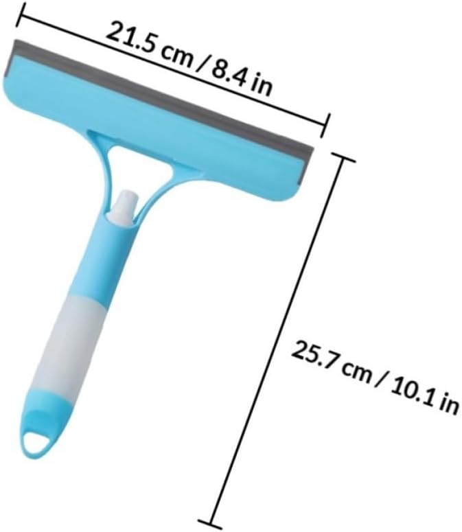 3pcs Plastic Glass Squeegee with Water Spray Bottle for Shower and Window Cleaning Flexible Shower Squeegee for Glass Doors and Tile Walls Never Damages