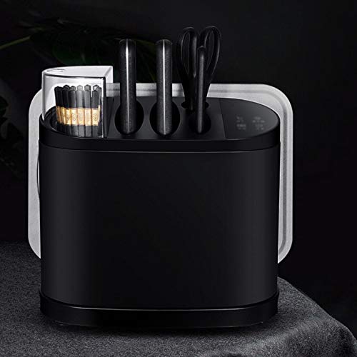 Straw Smart Machine Electric Pencil Sharpener Storage Knife Holder 4 Functions In One Multifunctional Kitchen Knife Care Machine (Color : C) #TOP3
