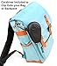 Casematix Snakeskin Asthma Inhaler Case with Clip on Carabiner for Safe Storage and Travel