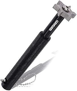 GEEORZO Golf Club Groove Sharpener, Golf Club Cleaner and club repair with 6 Carbide Tungsten Steel Cutters,Re-Grooving Cleaning Tool Accessories, Perfect Tool for All Golf Irons