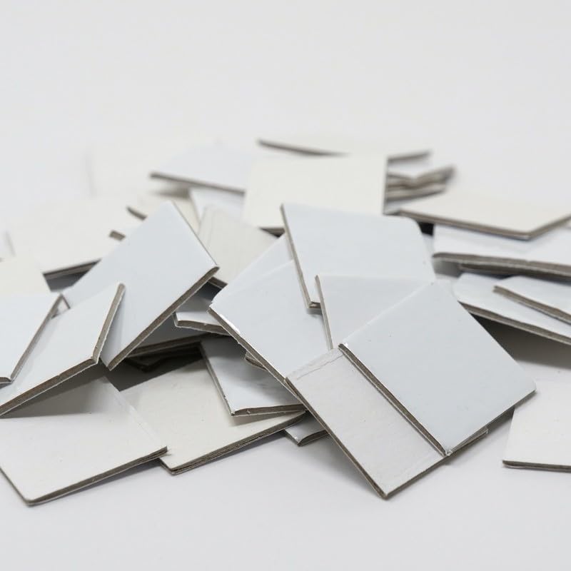 300 fichas cuadradas borrables reutilizables 1 pulg miniatura 2