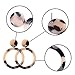 Duufin 20 Pairs Acrylic Earrings Statement Earrings Resin Drop Dangle Mottled Acrylic Hoop Earrings Polygonal Bohemian Earrings Fashion Jewelry Earrings for Women