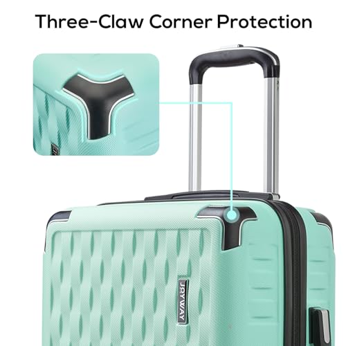 Image of Melalenia Luggage 10 Piece Sets Clearance,Large Travel Suitcase Set Spinner Wheels with TSA Locks,Hard Shell Luggage Sets for Women (10Pcs Green)