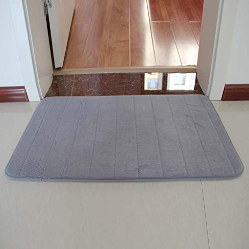 Tapis de salle de bain absorbant avec mousse à mémoire de forme
