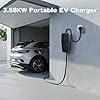 Chargeur Voiture Electrique,3.68KW/5M EV Chargeur Type 2, Cable Recharge Véhicule Electrique 16A avec EU Schuko Prise, Borne de Recharge Monophasé IP65, Compatible avec E-208, Model Y/3,ID.3, ID.4