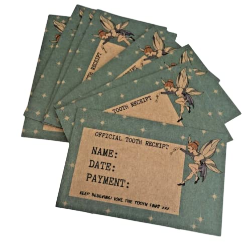 Tooth Fairy Receipts x 10 Tooth Fairy Keepsake Under Pillow Tooth Certificates Tooth Fairy Keepsake Milestone Tooth Fairy Receipts