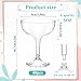 40 Pcs Acrylic Champagne Coupe Glasses, 5 oz Acrylic Martini Glasses for Party Champagne Tower, Unbreakable Margarita Coupe, Stackable Stemmed Margarita Coupes, for Wedding Birthday Party Bar