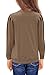 Girls Long Sleeve Shirts Kids Fashion Crewneck tops Cute Fall Outfits 5-14 Years Brown