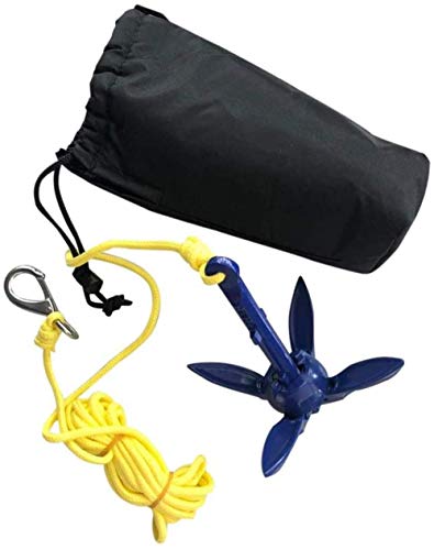 Miniatura 8 de Clq Kit De Ancla Para Barco, Ancla De Kayak Con Cuerda De 16,4 Pies, Kit De Boya De Ancla Plegable Portátil, Para Kayaks De Pesca, Canoa, Moto Acuática, Tabla De Remo Sup