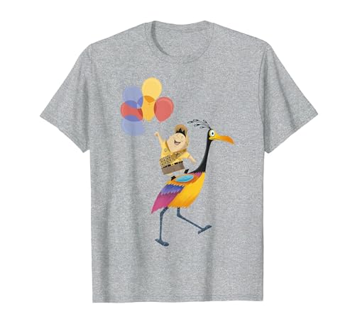 Disney Pixar Up Kevin & Russell Portrait T-Shirt, Men, Heather Grey, 4X-Large