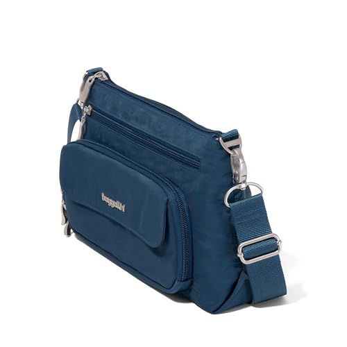 Image of Baggallini Original Everyday 11x7.5 Crossbody Bags Rfid Protected Lightweight Nylon Zippered Travel Purse