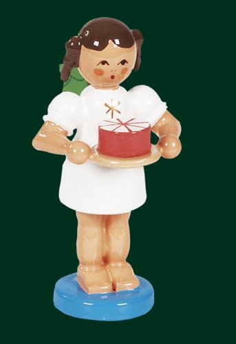 Ange de Baker Rudolphs Schatzkiste pour décoration de gâteau de Noël 6cm