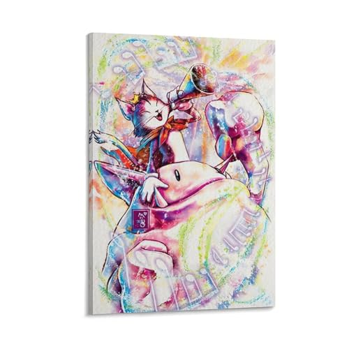 �t�@�C�i���t�@���^�W�[ �r�r�E�I���j�e�B�A �|�X�^�[ (3) �p�l�� �L�����o�X �ǃA�[�g �z�[���A�[�g���[�N �����Ɋ|�����܂�20x30inch(50x75cm)