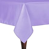 Ultimate Textile -10 Pack- Reversible Shantung Satin - Majestic 60 x 60-Inch Square Tablecloth, Lila
