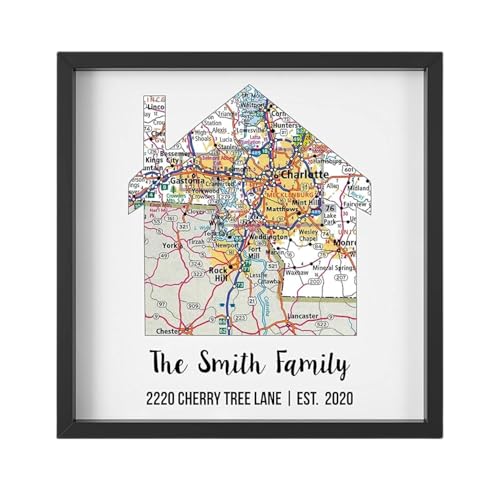 New Home Gift Housewarming Realtor Gift for New Home Family Established Sign Last Name Art...