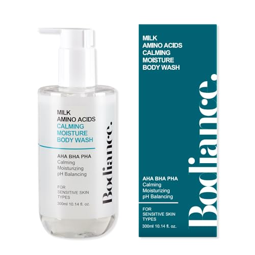 【Bodiance公式】ボディアンス ボディソープ 300ml ミルクアミノ酸 カーミングモイスチャーボディウォッシュ 韓国コスメ ボディケア 保湿力 鎮静 潤い 海外通販 ボディ なめらかで 韓国 保湿 敏感肌 ボディーソープ ボディケア いい香り 敏感