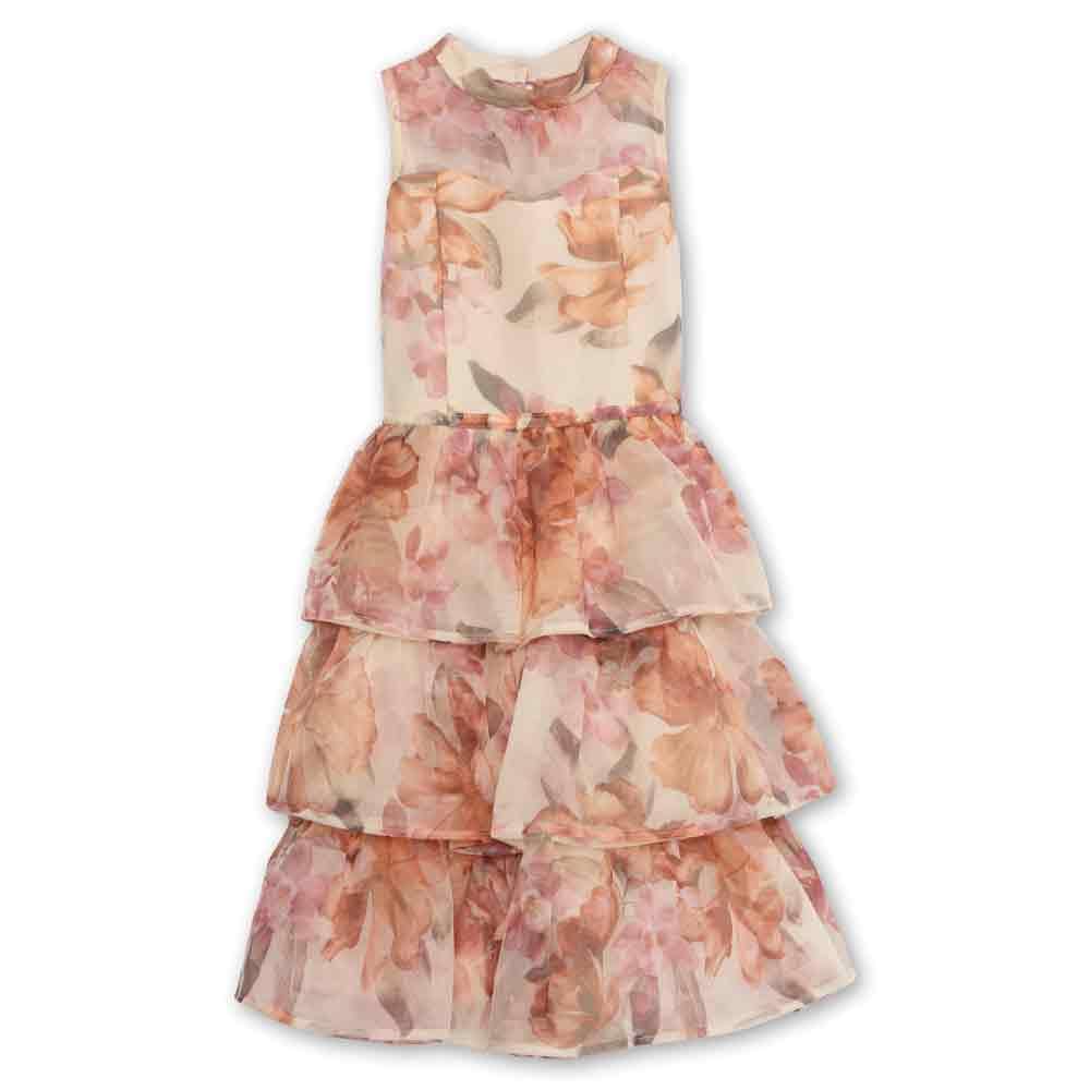 Speechless Girls' Sleeveless Maxi Length Organza Party Dress